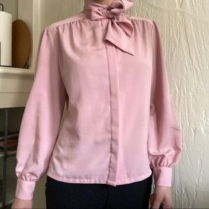 Country Sophisticates by Pendleton pussybow blouse